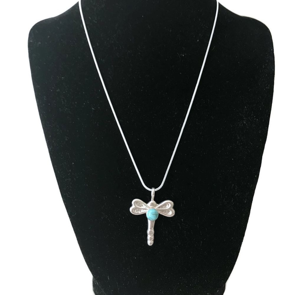 Dragonfly Sterling Silver Turquoise Howlite